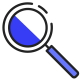 loupe bleu sombre
